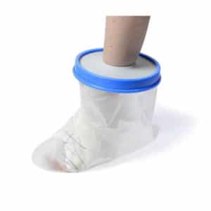 housse de protection étanche pour protéger le pied lors de la douche