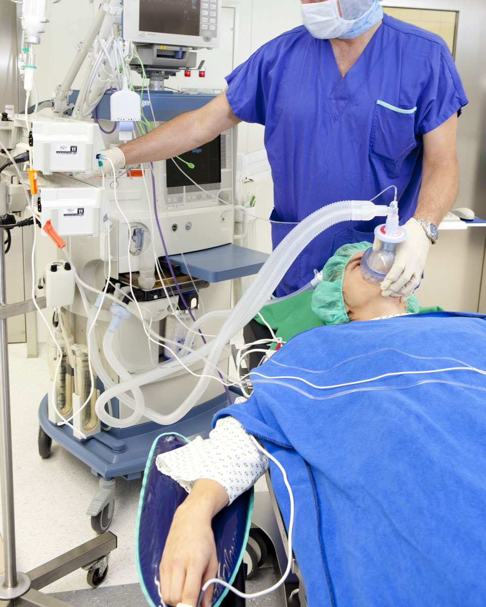 anesthésie au bloc opératoire